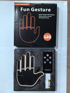 Car Finger Light with Remote Gesture Light Auto Amber Middle Finger Warning Brake Light
