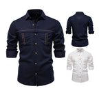 Men's Linen-Blend Shirt - 2025 Spring Slim-Fit Casual Top | SH2025