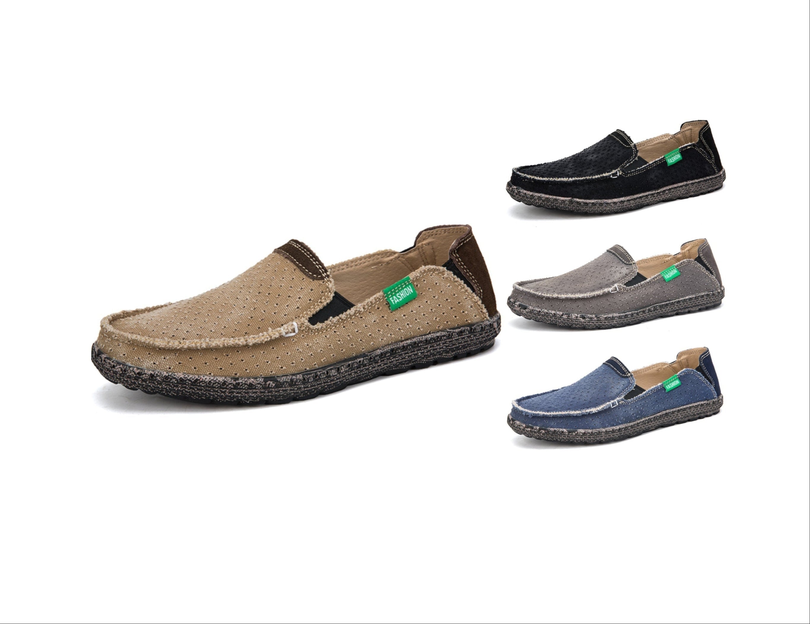 Men’s Plus Size Mesh Sneakers – Lightweight, Slip-On Outdoor Casual Shoes | 8808