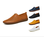 Men’s Genuine Leather Handmade Casual Shoes – Extra Large Sizes 38–50 | Breathable or Solid Upper Options | 955-1