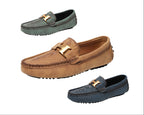 Men’s Plus Size Leather Loafers – Slip-On Driving Moccasins | 2566