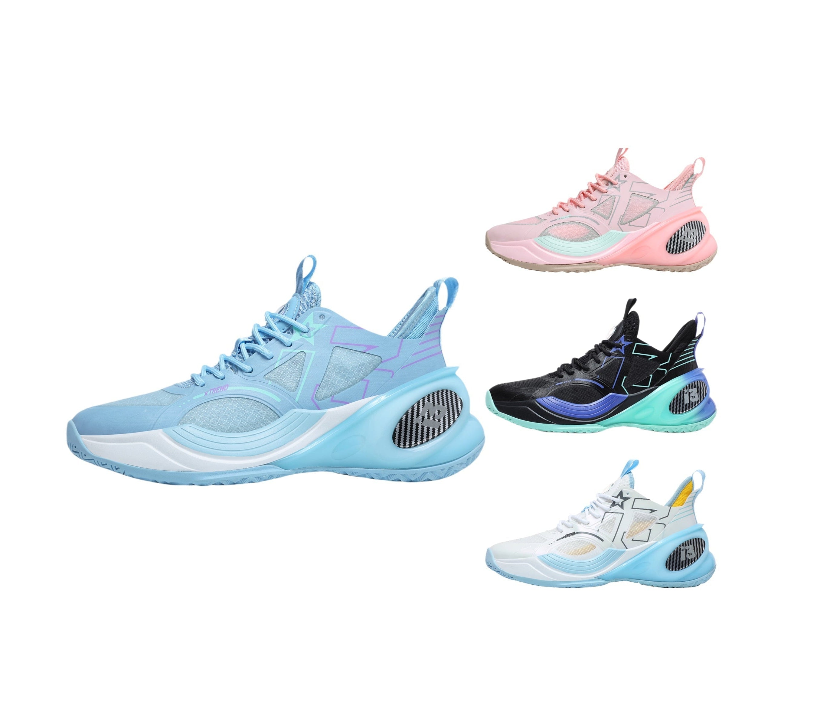 Men’s High-Performance Basketball Shoes – Seamless Knit Court Sneakers | A500