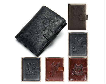 Anti-Magnetic RFID Blocking Genuine Leather Wallet Men's Slim Card Holder & Purse | 1131