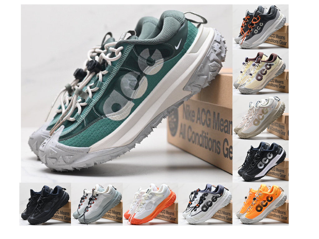 ACG Mountain Low-Top Hiking Shoes | Water-Resistant Leather & Fabric Trail Runners | Anti-Slip Outdoor Sports & Travel Sneakers | 666