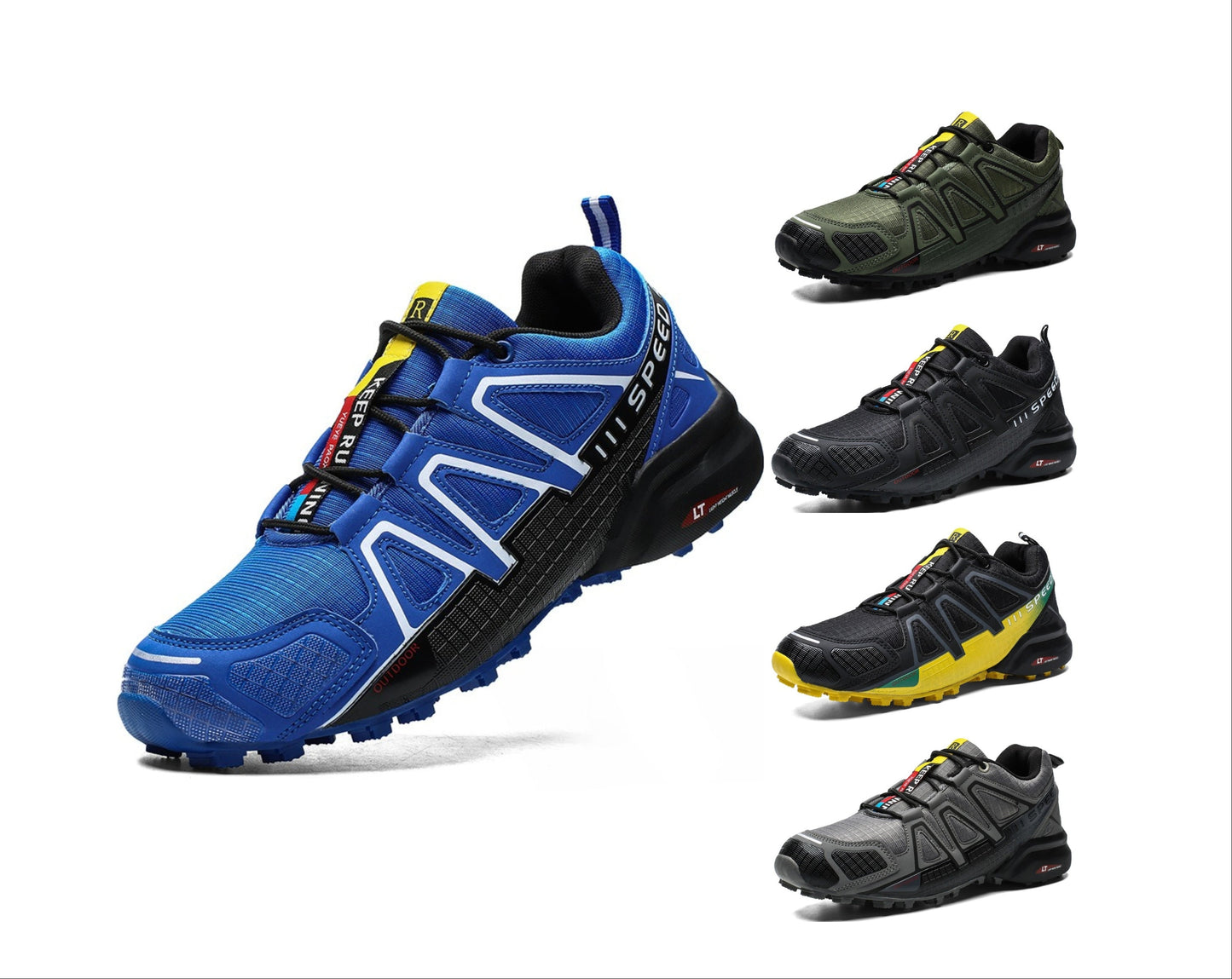 Men's Solo Training Shoes Outdoor Hiking Trainers Gym Sports Shoes Running Sneaker | 9-1