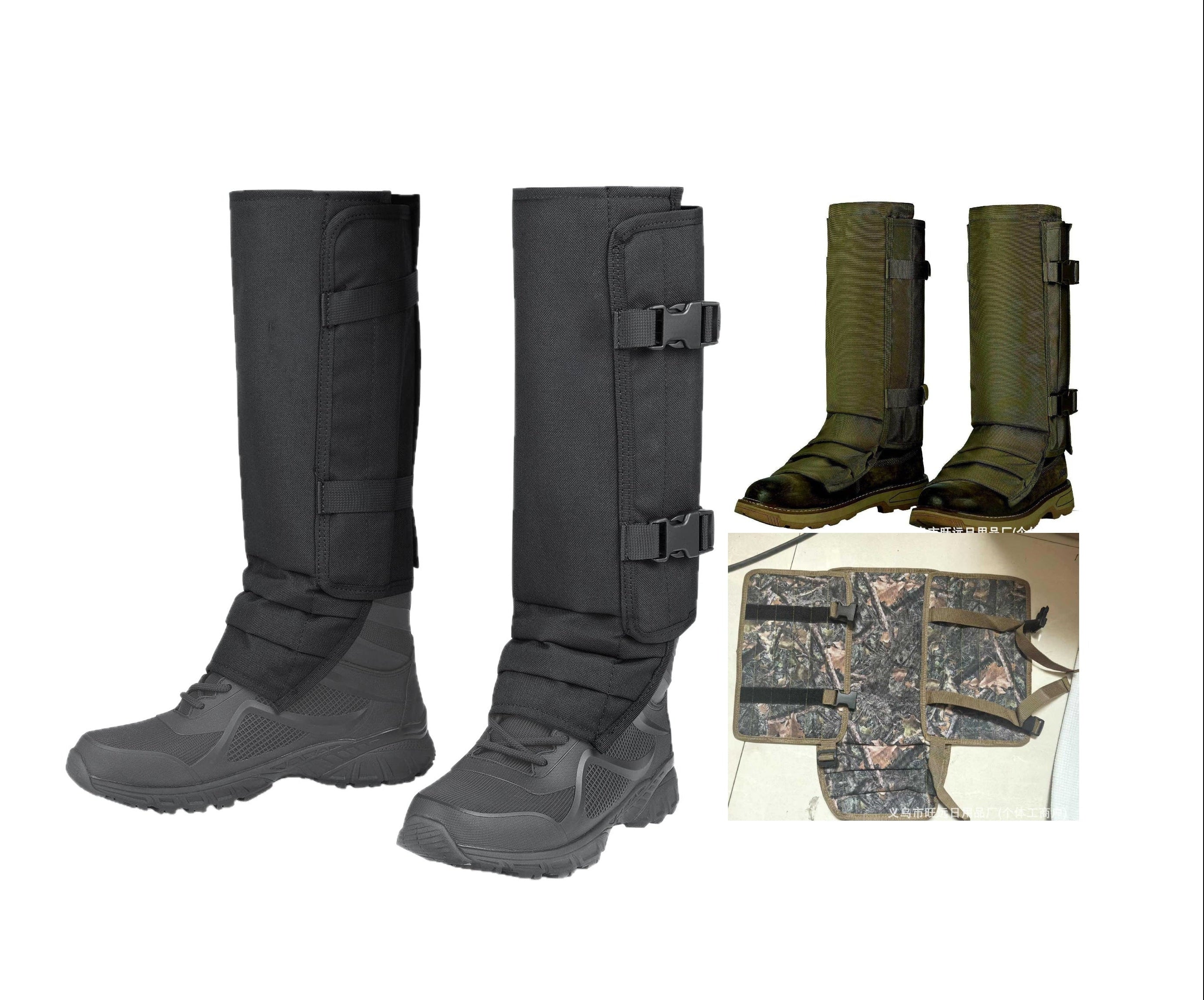 Anti-Snake Bite Leggings | Outdoor Hunting Leg Guards with Abrasion-Resistant Oxford Fabric | Puncture-Proof Gaiters for Hiking & Bushcraft | 0094