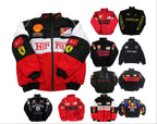 F1 Ferrari Embroidered Racing Suit Jacket Retro Style Motorcycle Riding Jack Daniel Jacket for Spring & Autumn