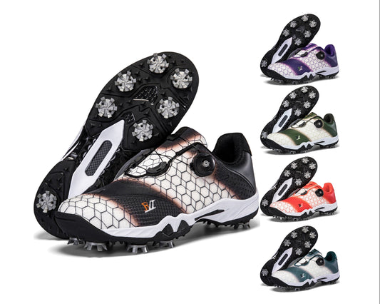 Unisex Professional Golf Shoes Spikeless Rotational Cleat Design Breathable & Stable Golf Sneakers | GX-006