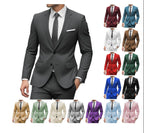 2026 Men‘s 2-Piece Wedding Suit Set | Notch Lapel Business Blazer & Trousers | Cross-Border Formal Wear for Grooms & Hosts | SBT001