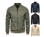 Men's Bomber Jacket – Full Zip Spring & Fall Active Outerwear Coat | 8831
