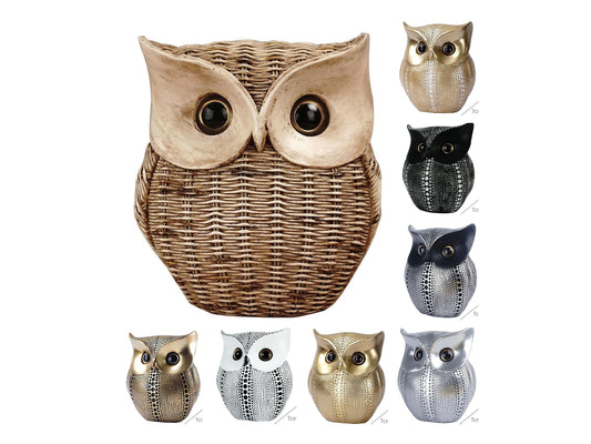 Resin Creative Owl Ornaments Nordic Bird Model Crafts for Living Room Home Décor | RDW001