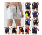 Men's 3/4 Running Shorts - Quick-Dry, Anti-Slip, Double-Layer Gym & Marathon Shorts | DK22001&WDK22001