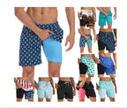 Summer 3D Print Men's Double-Layer Beach Shorts Quick-Dry, Breathable, Bold Designs | SCDK-QK