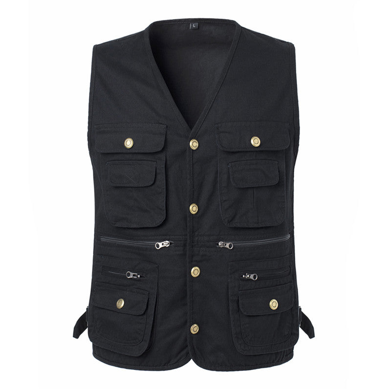 Mens sleeveless store utility jacket