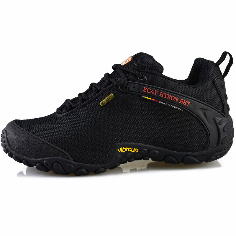 ECAF HTRON Men Water-Resistant Hiking Shoes Breathable Trainers Trail Runners Lightweight Outdoor Trekking Sneakers