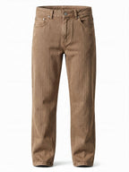Men‘s Low-Rise Straight Leg Trousers 2026 Autumn Winter Cotton Blend Business Casual Pants Solid Color Smart Trousers | PM58