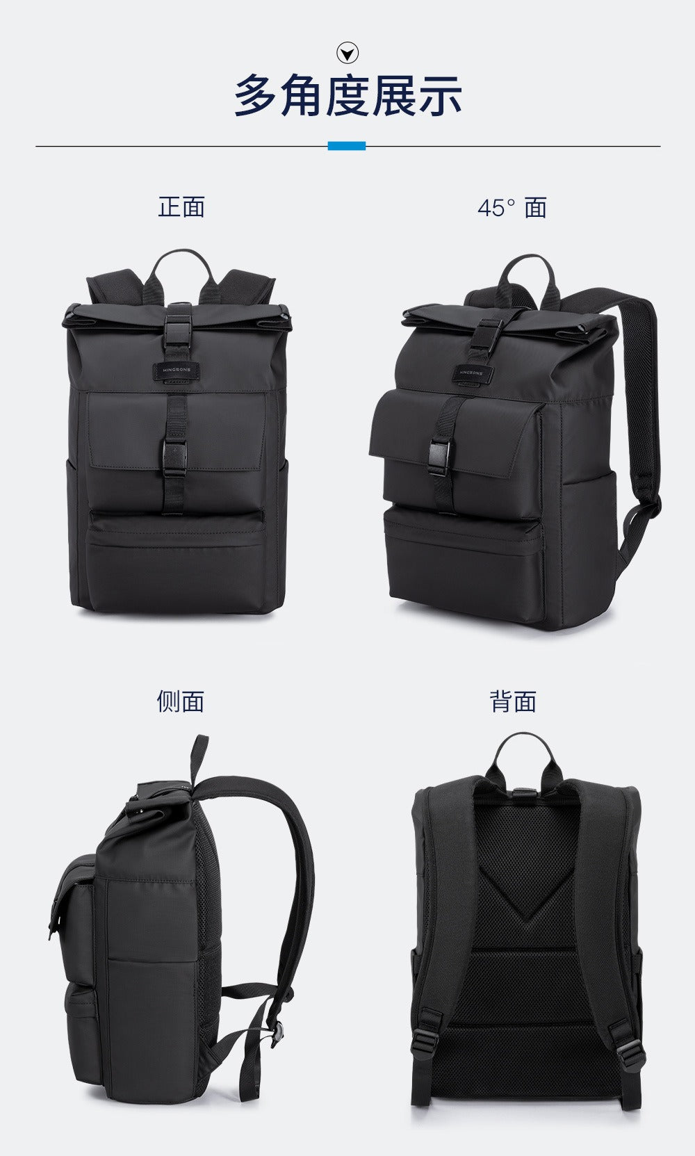 Kingsons Business & Travel Backpack – Expandable Laptop Bag | 3327