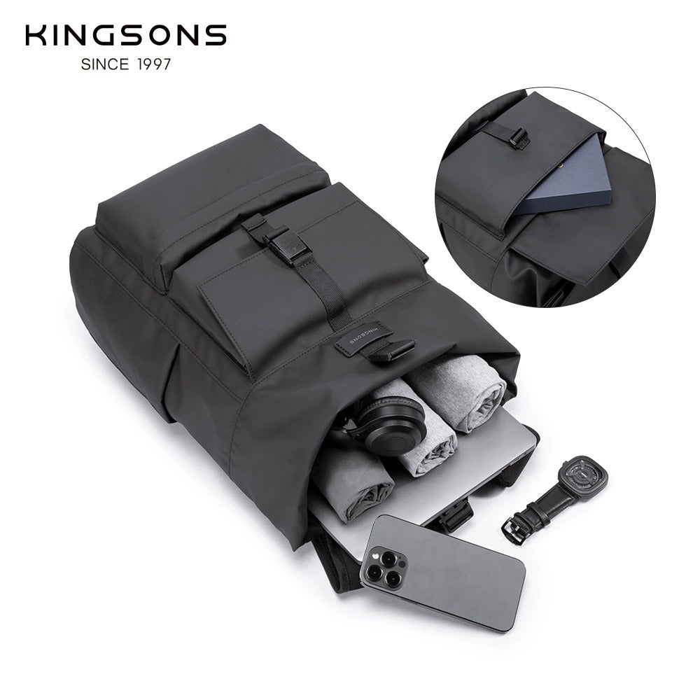 Kingsons Business & Travel Backpack – Expandable Laptop Bag | 3327