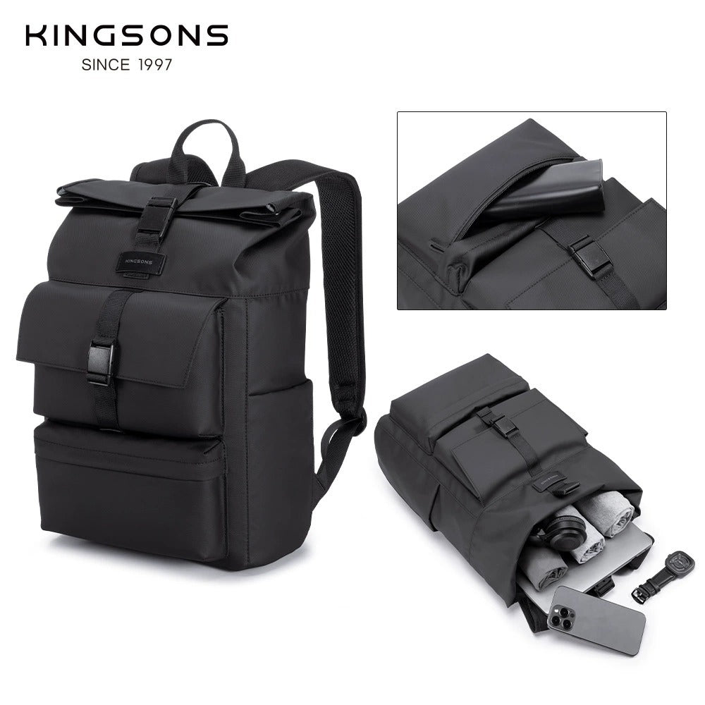 Kingsons Business & Travel Backpack – Expandable Laptop Bag | 3327