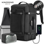 Kingsons Travel Backpack – Expandable 35L/45L Laptop & USB Charging Bag | 3264
