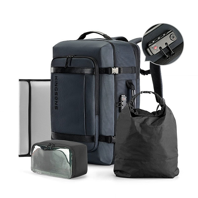 Kingsons Travel Backpack – Expandable 35L/45L Laptop & USB Charging Bag | 3264