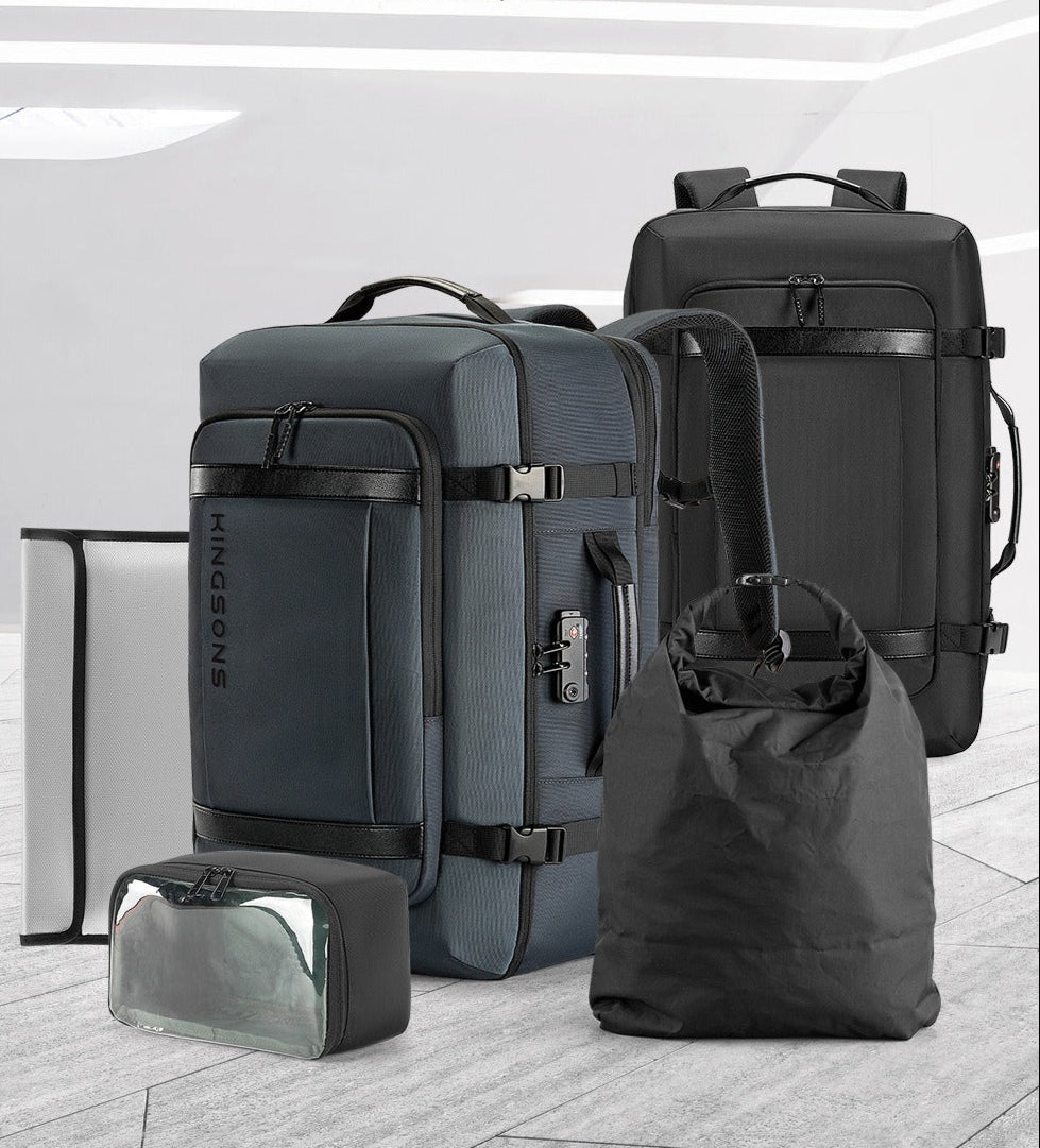 Kingsons Travel Backpack – Expandable 35L/45L Laptop & USB Charging Bag | 3264