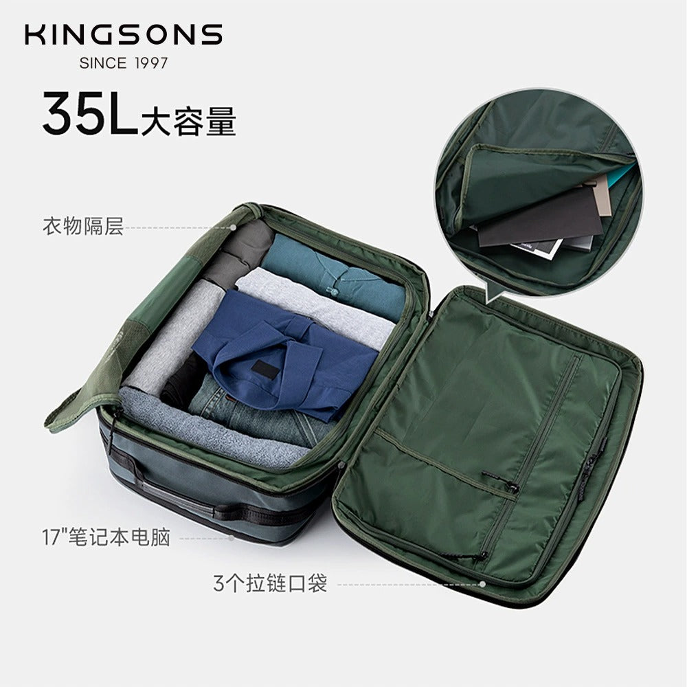 Kingsons Travel Backpack – Expandable 35L/45L Laptop & USB Charging Bag | 3264