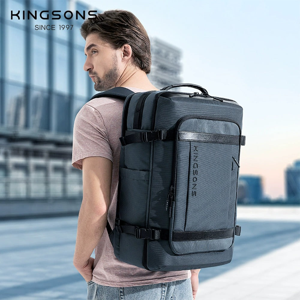 Kingsons Travel Backpack – Expandable 35L/45L Laptop & USB Charging Bag | 3264