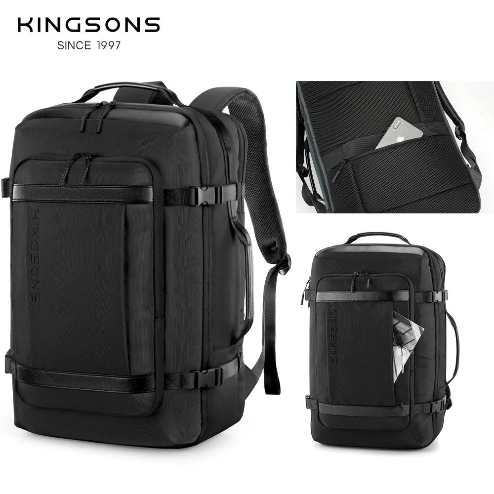 Kingsons Travel Backpack – Expandable 35L/45L Laptop & USB Charging Bag | 3264