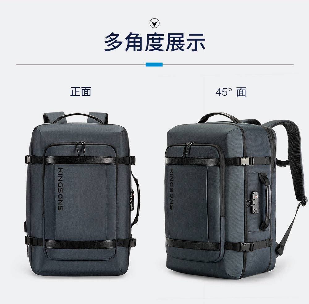 Kingsons Travel Backpack – Expandable 35L/45L Laptop & USB Charging Bag | 3264