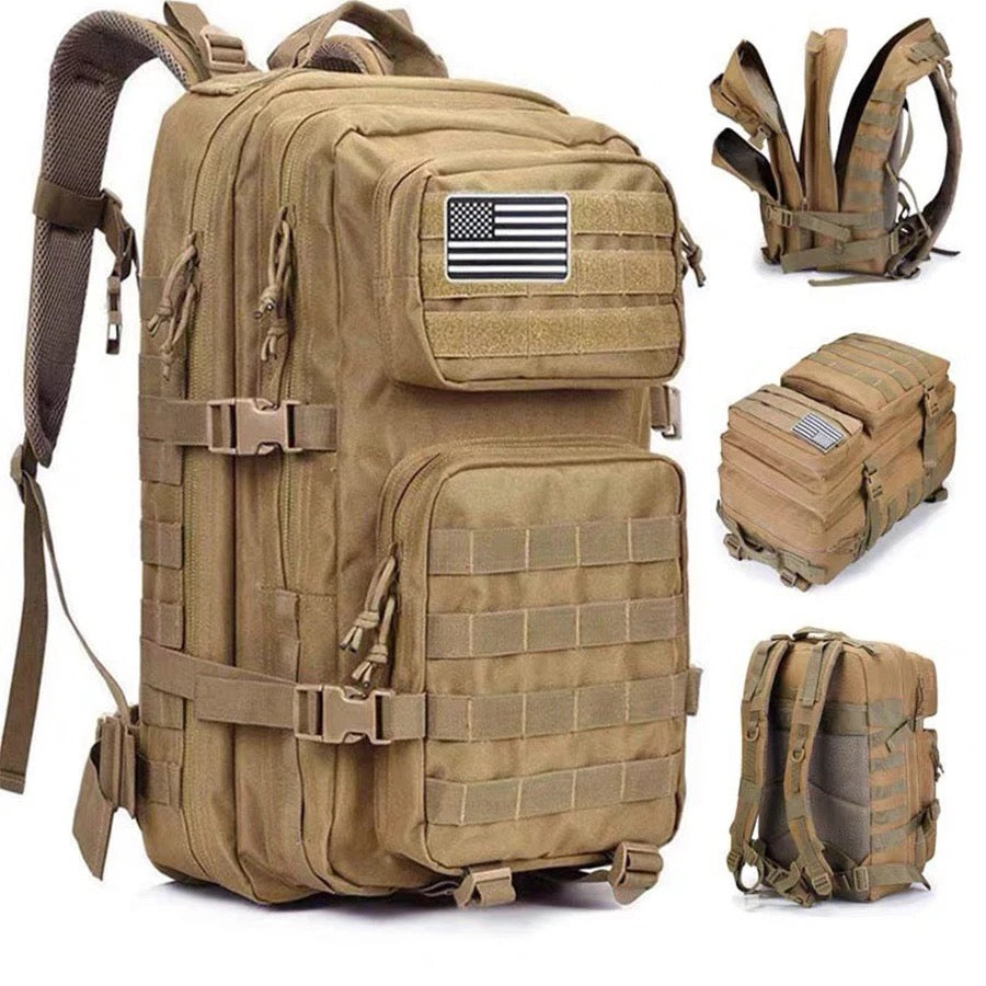 New Trending Portable Molle Bag 45L Mountain Travel Luggage Oxford Tactical Backpack