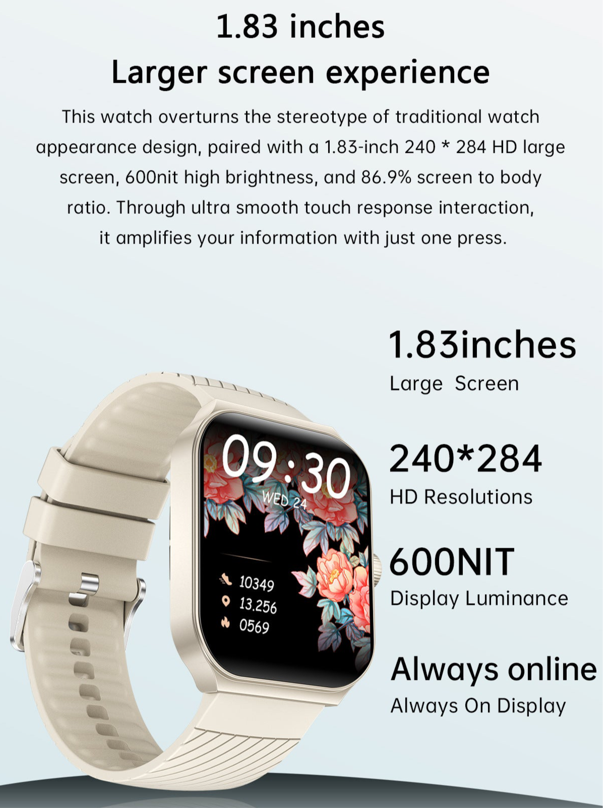 Smart Watch Bracelet with Bluetooth Call, Health Monitoring & Sports Tracker for Men & Women | Z88