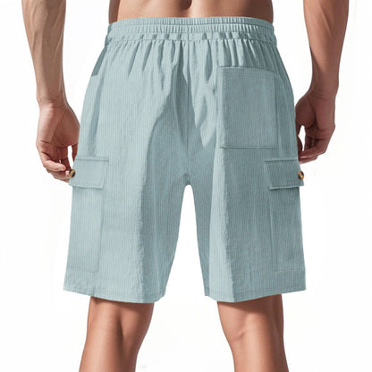 Men's Corduroy-Texture Cargo Shorts - Summer Relaxed Fit Utility Shorts | CFT-1