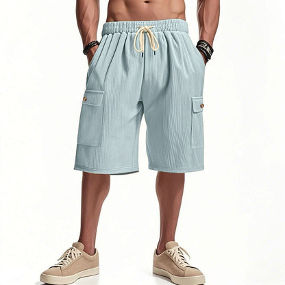 Men's Corduroy-Texture Cargo Shorts - Summer Relaxed Fit Utility Shorts | CFT-1