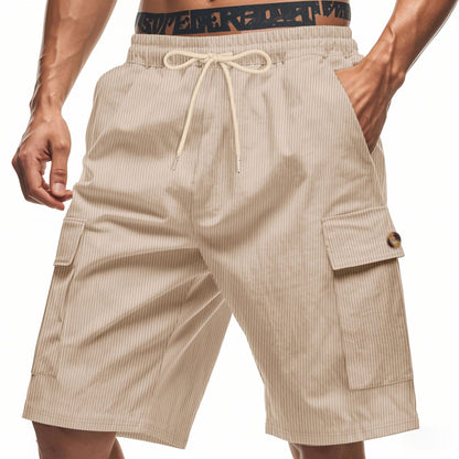 Men's Corduroy-Texture Cargo Shorts - Summer Relaxed Fit Utility Shorts | CFT-1