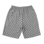 Men’s Trendy Checkerboard Polo Shirt & Matching Shorts Two-Piece Summer Outfit Set | CW-25