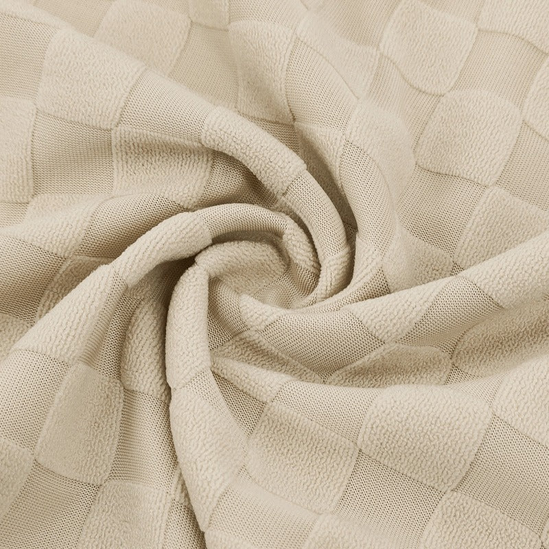 Men’s Trendy Checkerboard Polo Shirt & Matching Shorts Two-Piece Summer Outfit Set | CW-25