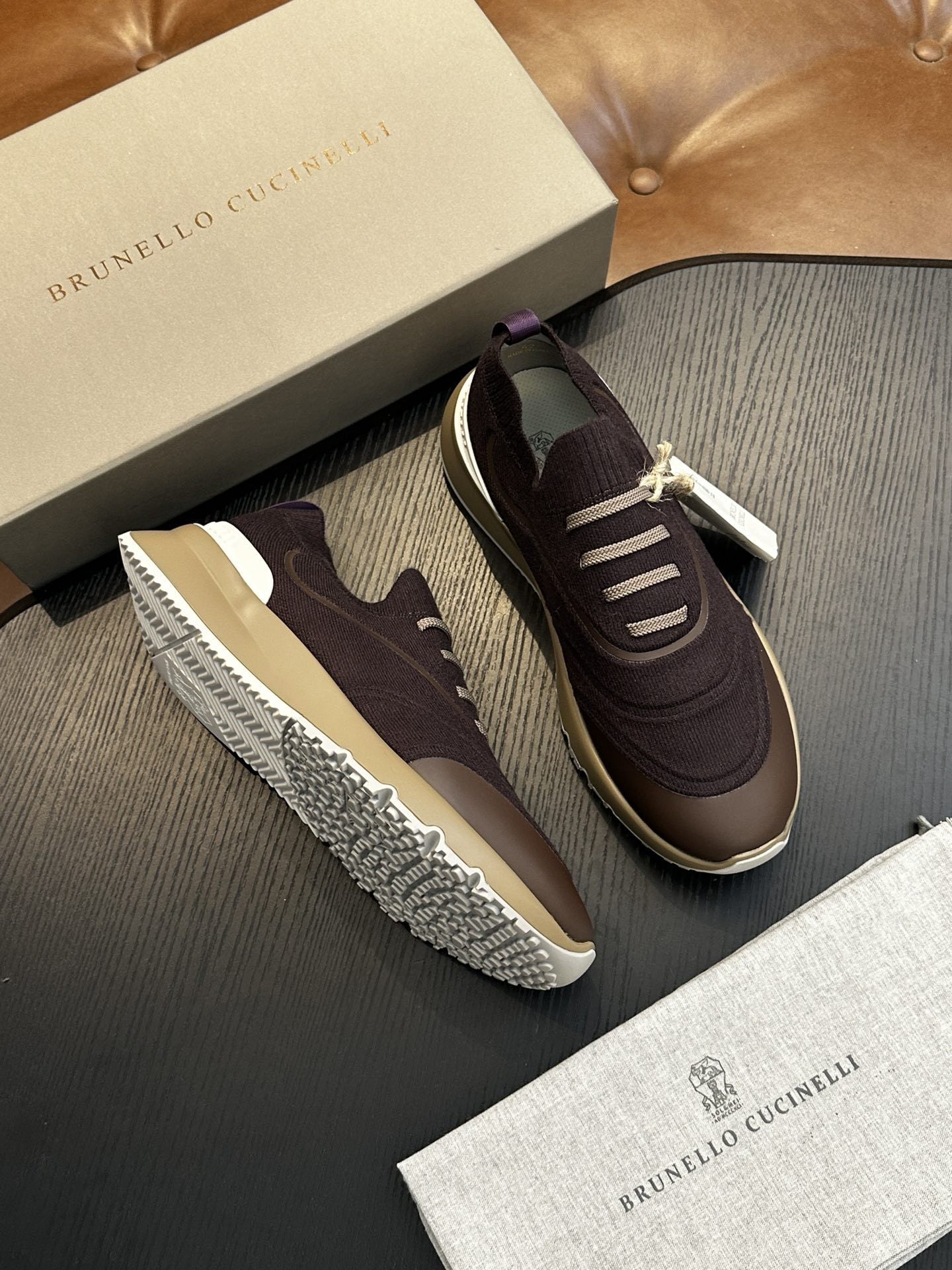 Men's Genuine Leather & Mesh  Breathable Shoes Travel Comfort Insole Slip-On Trainers Casual Driving Boots