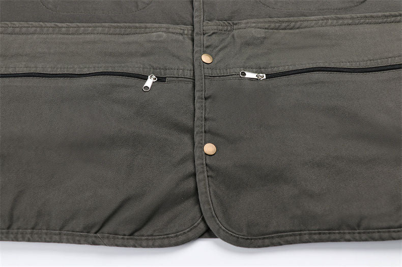 Men's Outdoor Multi-Pocket Fishing Vest Sleeveless Breathable Jacket | D210-N701