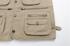 Men's Outdoor Multi-Pocket Fishing Vest Sleeveless Breathable Jacket | D210-N701