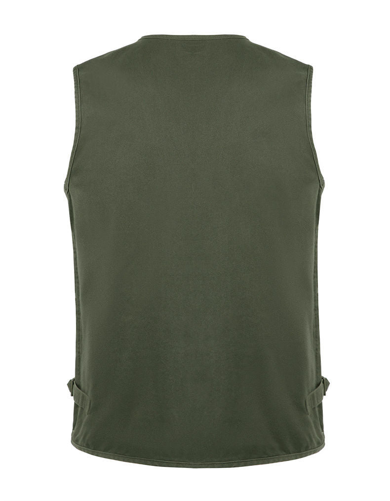 Sleeveless army hot sale green jacket