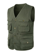 Men's Outdoor Multi-Pocket Fishing Vest Sleeveless Breathable Jacket | D210-N701