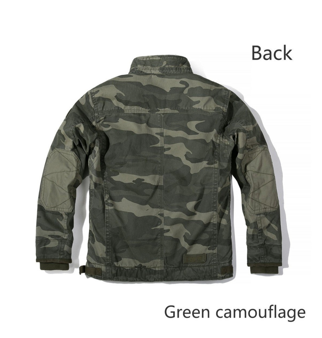 Men Soft Premium Casual Fleece Jacket - Windproof Camouflage Outdoor Coat with Thick Plush Inner Lining for Ultimate Warmth | 318