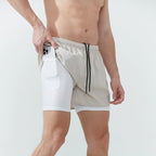 Men's 3/4 Running Shorts - Quick-Dry, Anti-Slip, Double-Layer Gym & Marathon Shorts | DK22001&WDK22001