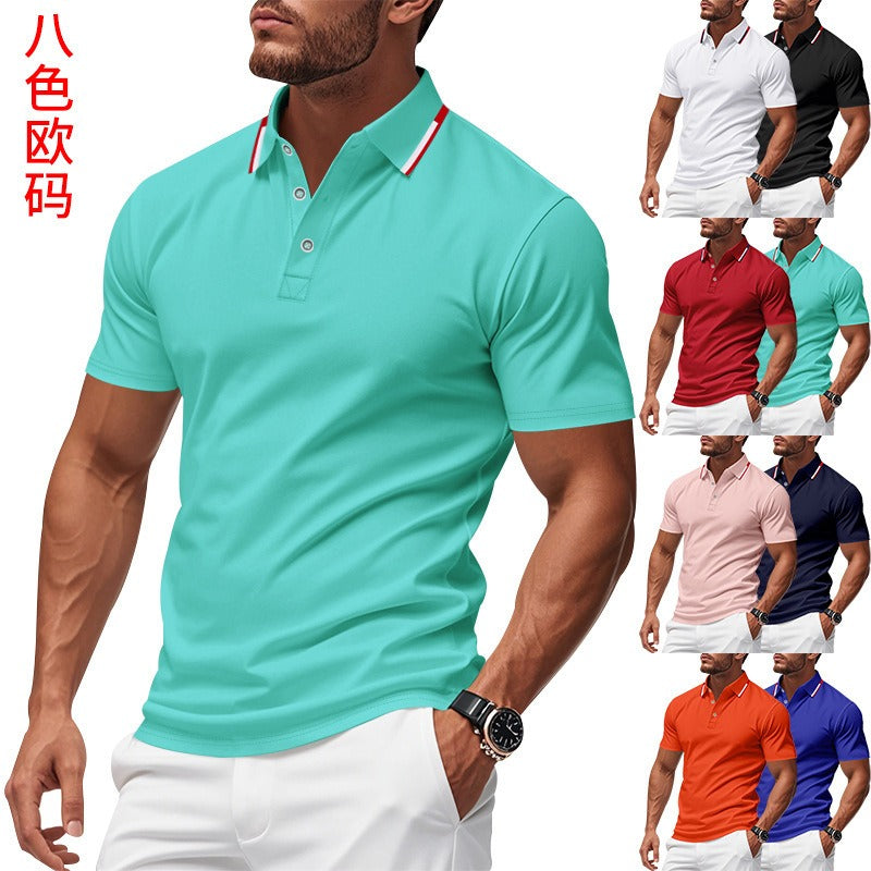 Men’s Quick-Dry Golf Polo Shirt – Short Sleeve Summer Business Casual Top | DS-2108