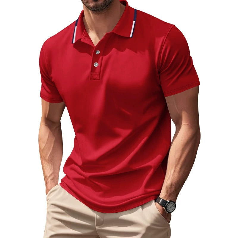 Men’s Quick-Dry Golf Polo Shirt – Short Sleeve Summer Business Casual Top | DS-2108