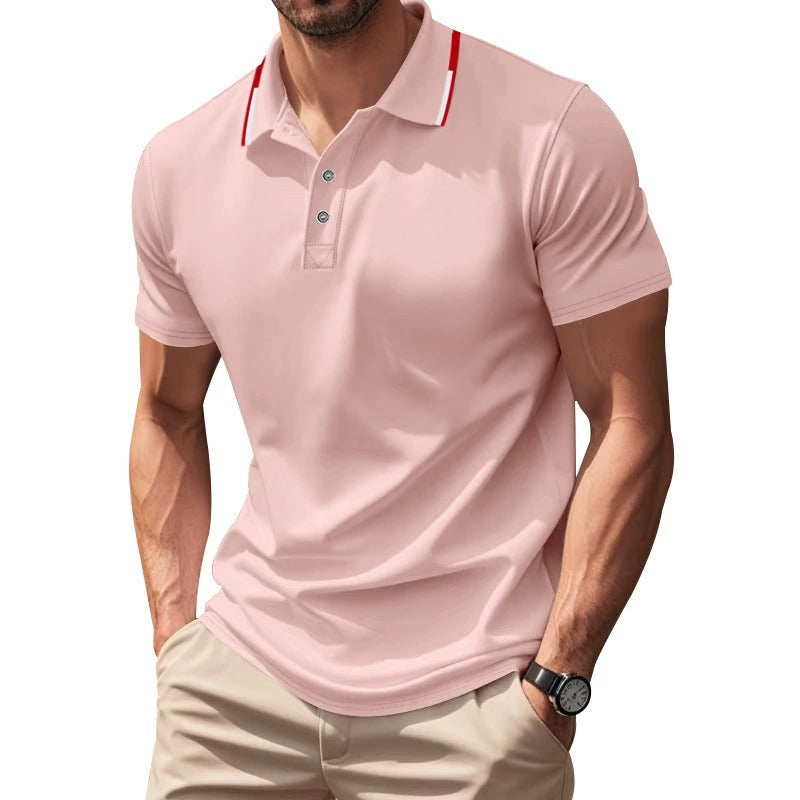 Men’s Quick-Dry Golf Polo Shirt – Short Sleeve Summer Business Casual Top | DS-2108