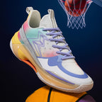 Men's Colorful Flying Woven Basketball Sneakers High Elastic Breathable Running Shoes | 6805