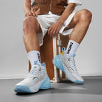 Men’s High-Performance Basketball Shoes – Seamless Knit Court Sneakers | A500