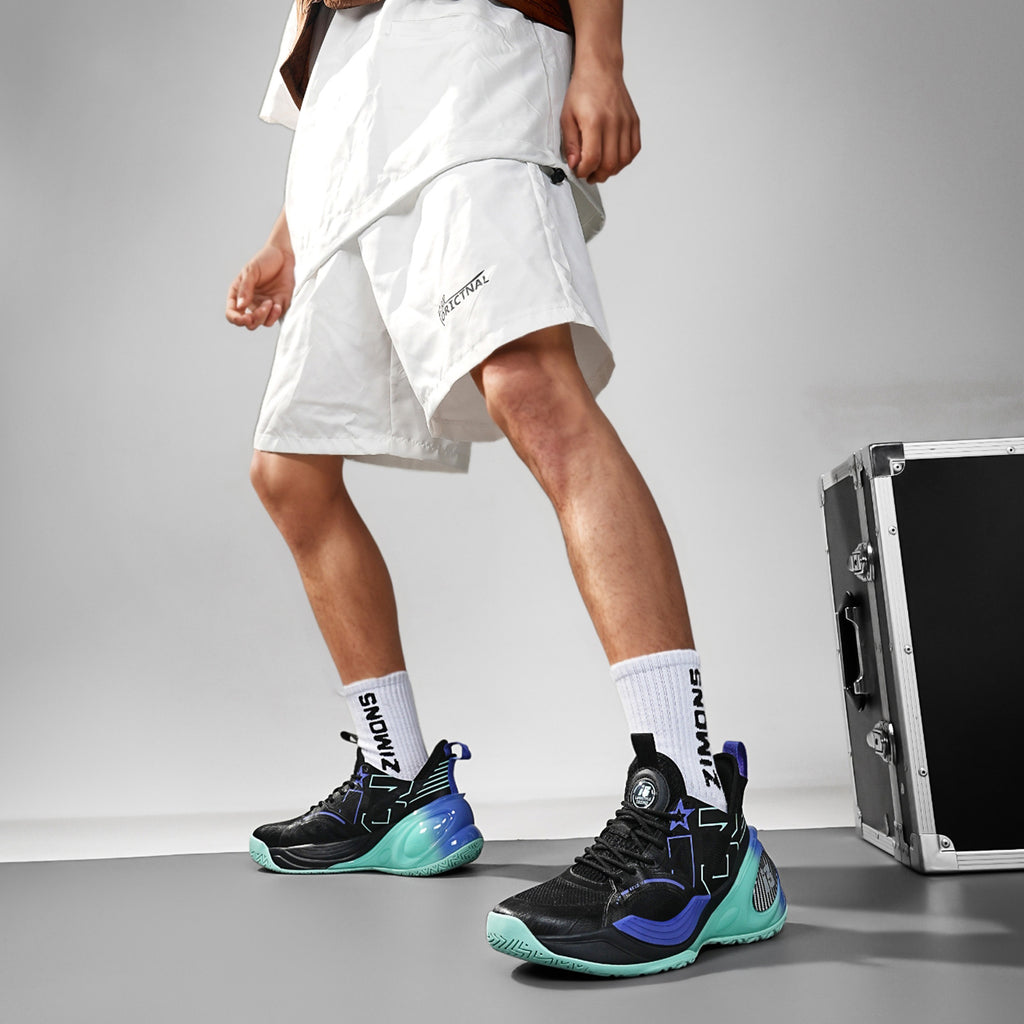 Men’s High-Performance Basketball Shoes – Seamless Knit Court Sneakers | A500